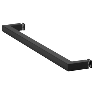 Matte Black 18" X 3/4" Square Single-Sided Towel Bar with  Blind Fastner