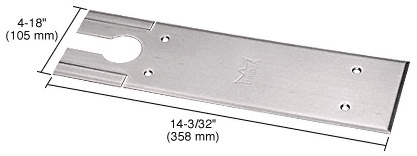 Dormakaba® Brushed Stainless BTS80 Series Cover Plate