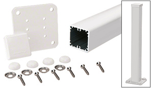 CRL Sky White 100 Series 42" Surface Mount Post Kit