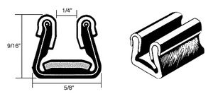 CRL 96" Unbeaded Flexible Channel for 1949-1963 Willys, Jeep and Diamond-T Trucks