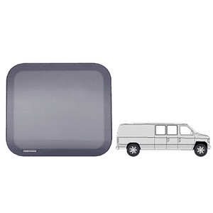 CRL Fixed 'All-Glass' Look 40% Window for Side Hinged Door - 1992+ Ford Vans 15-1/4" x 21-3/4"