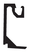CRL-U.S. Aluminum Exterior Glass Stop, Bronze Black Anodized - 24'-2"