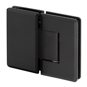 Matte Black 180º Glass to Glass Coronado Beveled Series Hinge