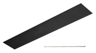 CRL Matte Black Flat Snap-In Channel 120"