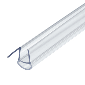 CRL Clear Bottom Bulb Wipe With Drip Rail for 3/8" Glass