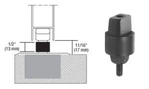 Dormakaba® 3/4" Clearance, 3º Right Hand Offset Tapered Type Spindle