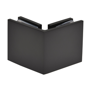 CRL Oil Rubbed Bronze Square 90 Degree Glass-to-Glass Clamp