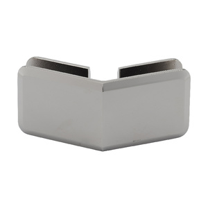 Polished Nickel 135 Glass to Glass Premier Series Clip