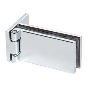 Polished Chrome Cabinet/ Showcase Light Duty Wall Mount Hinges