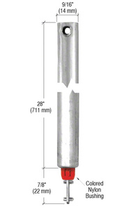 CRL 28" Tubular Spiral Tilt Window Balance Red Bushing