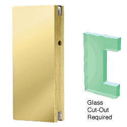 CRL Polished Brass Glass Keeper for DE4102 Series Center Locks