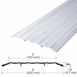 CRL 8" Aluminum Commercial Saddle Threshold - 73" Length