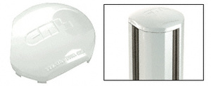 CRL Sky White AWS 135 Degree Round Post Cap