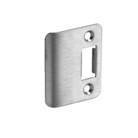 Adams Rite® Brushed Stainless Frame Lock Strike for Center Hung 4" Door Frame