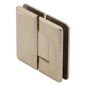 Polished Brass 180° Glass to Glass Majestic Series Hinge