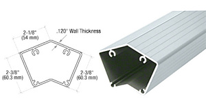 CRL Mill 200, 300, 350, and 400 Series 36" Long 135 Degree Post