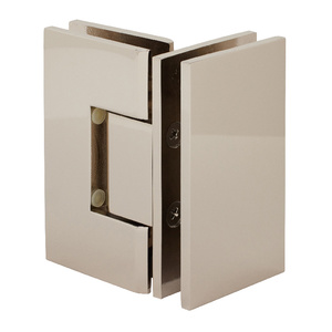 CRL Polished Nickel Vienna 092 Series 90 Degree Glass-to-Glass Hinge