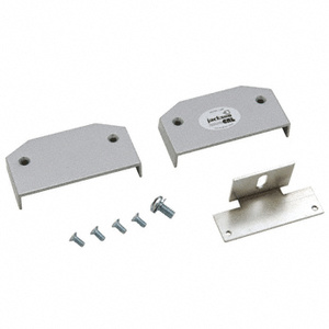 CRL Satin Aluminum Jackson® Base End Cap Package for Model 1285 Exit Device