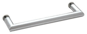 CRL Polished Chrome 18" MT Series Round Tubing Mitered Corner Single-Sided Towel Bar