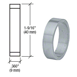 CRL Brushed Stainless .360" Straight Cylinder Ring