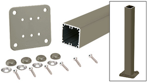 CRL Beige Gray 200, 300, 350, and 400 Series 48" Surface Mount Post Kit