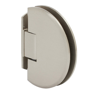 CRL Brushed Nickel Classique 044 Series Wall Mount Offset Back Plate Hinge