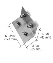 CRL 316 Brushed Stainless 135º Corner Bracket Spider Fitting