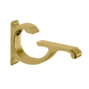 CRL Brushed Brass Aluminum Shelf Bracket for 3/8 to 1/2 Glass