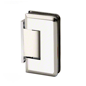 Polished Nickel Wall Mount with Offset Back Plate Adjustable Majestic Series Hinge