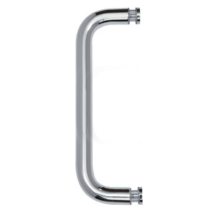 CRL Polished Chrome 8" Single-Sided Solid 3/4" Diameter Pull Handle Without Metal Washers