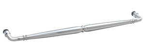 CRL Polished Chrome Victorian Style 18" Single-Sided Towel Bar