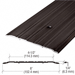 CRL 6" Bronze Commercial Saddle Threshold - 185" Length