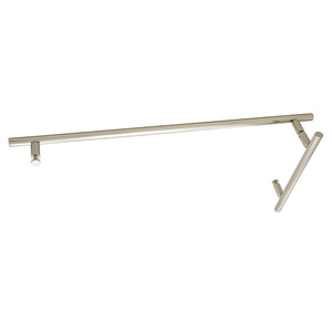 CRL Brushed Nickel 8" x 24" LTB Combo Ladder Style Towel Bar