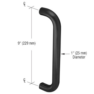  CRL Matte Black 9" Astral II Straight Pull Handle