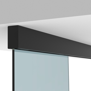 CRL50 Matte Black Series Single Sliding Door Structural Ceiling Mount Kit