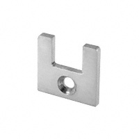 CRL Brushed Stainless End Cap for 1" Slender Profile Door Rail