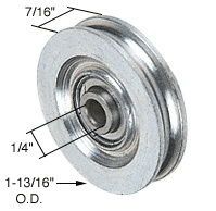 CRL 1-13/16" Steel Ball Bearing Sliding Glass Door Roller