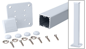 CRL Clear Anodized 100 Series 42" Surface Mount Post Kit