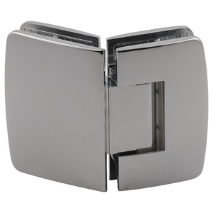 Polished Chrome 135° Glass-to-Glass Adjustable Valencia Series Hinge