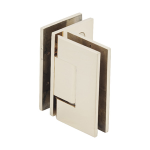 CRL Polished Brass Geneva 092 Series 90 Degree Glass-to-Glass Hinge