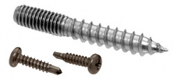CRL Dark Bronze Replacement Screw Pack for Concealed Wood Mount Hand Rail Brackets - 3/8"-16 Thread