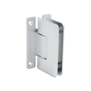 CRL Satin Chrome Cologne 337 Series Adjustable Wall Mount 'H' Back Plate Hinge