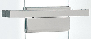 CRL Brushed Stainless 4" Single Floating Header for Overhead Concealed Door Closers - Custom Length