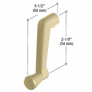 CRL Nickel Window Operator Handle with 11/32" Spline Size