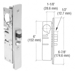 Thumb Turn Privacy Door Bolt - 2 3/8 Backset