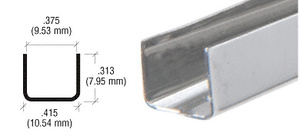 CRL Stainless Steel 3/8" U-Channel