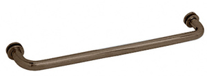 CRL Brushed Bronze 24" Single-Sided Towel Bar for Glass
