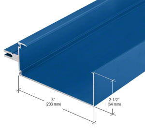 CRL-U.S. Aluminum 8" Open Back Horizontal Mullion, Custom Paint - 24'-2"