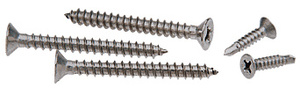 CRL Brushed Stainless Replacement Screw Pack for Exposed Wood Mount Hand Rail Brackets