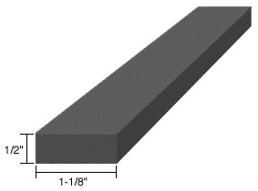 CRL 1/2" x 1-1/8" x 4" EPDM Rubber Setting Blocks